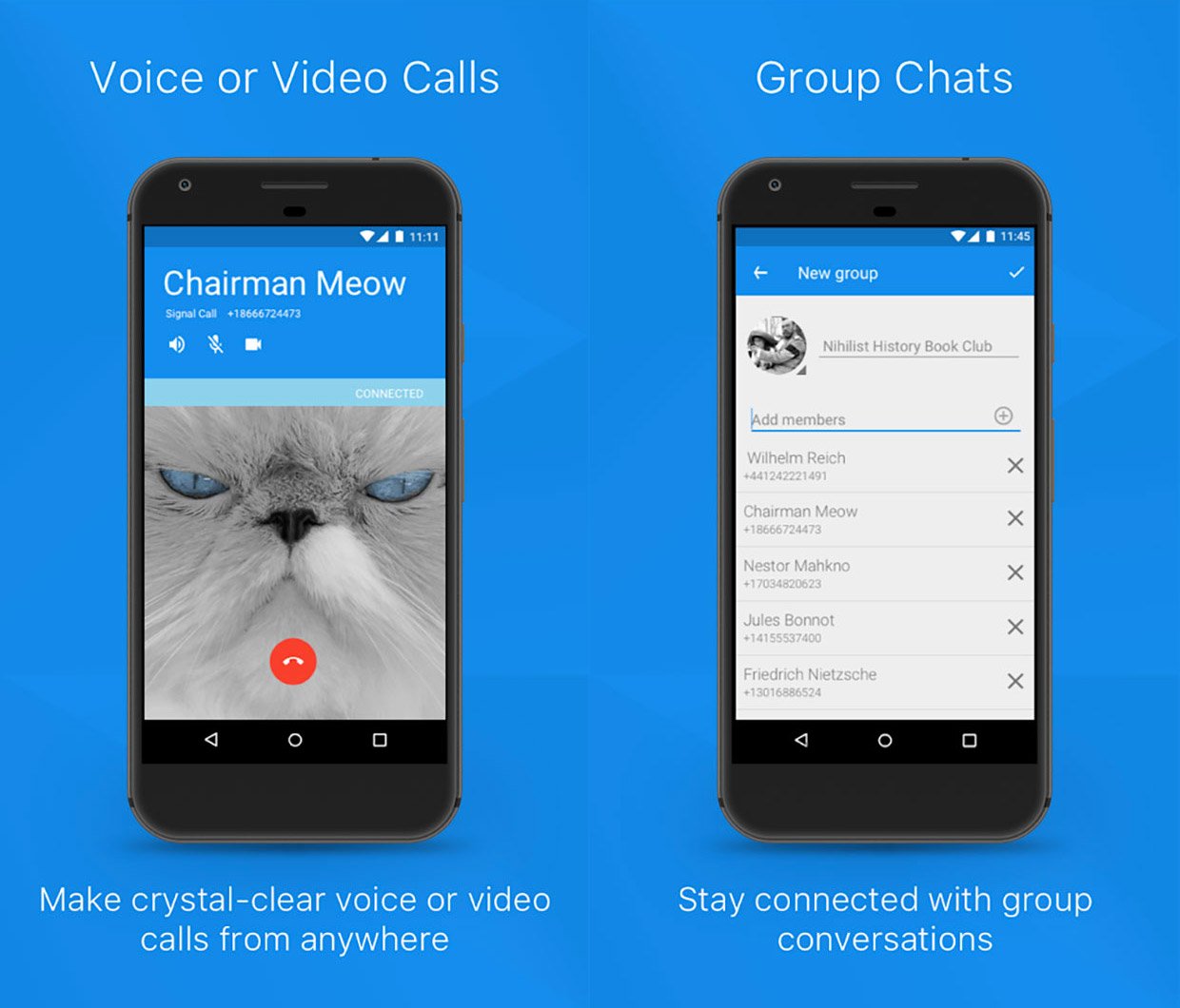 signal chatting app