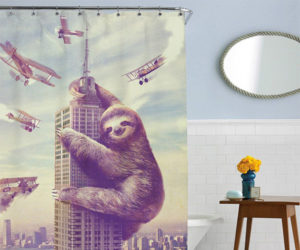 Slothzilla Shower Curtain