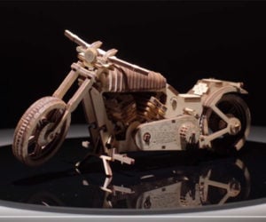 Wooden Motorcycle Model