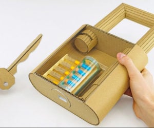 DIY Cardboard Lock