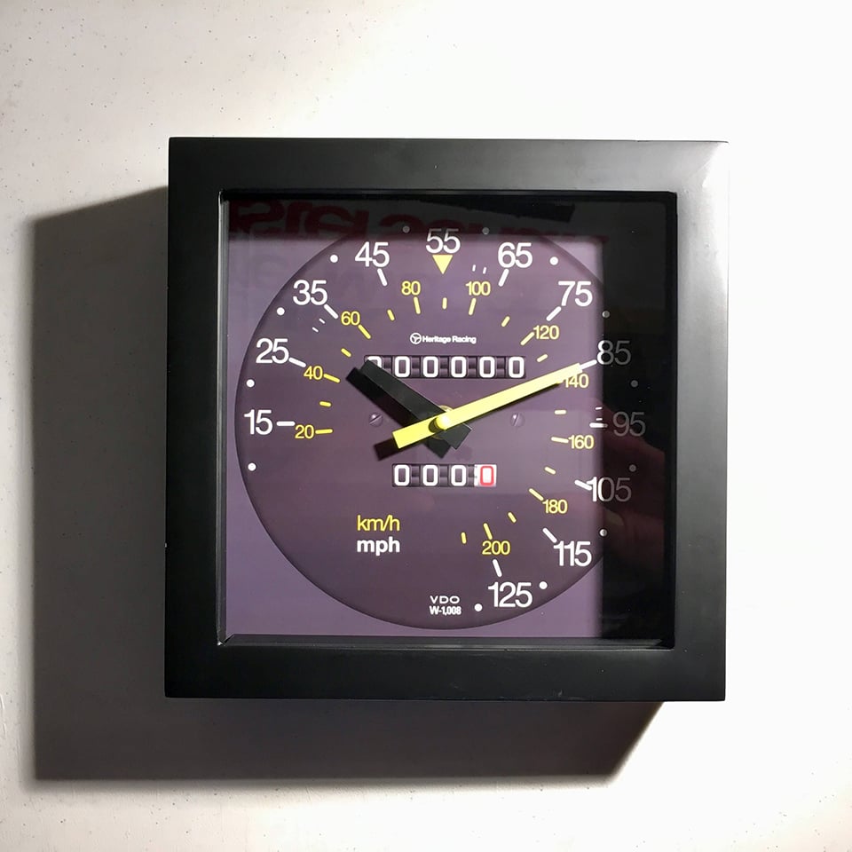 Heritage Racing Speedometer Clocks