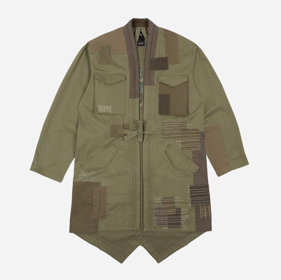 Maharishi's Boro M65 Kimono Features Pieced and Patched Textile Details