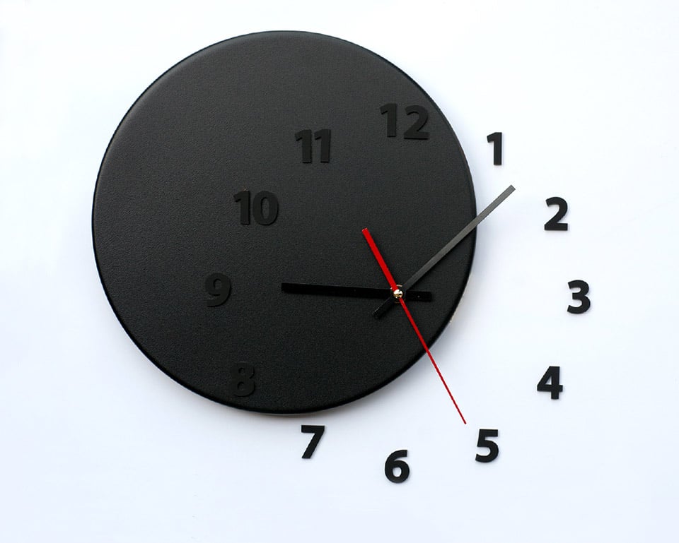 Out of Time Wall Clock