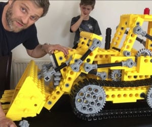Giant LEGO Bulldozer