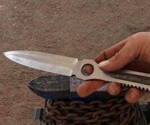 Pipe Wrench Throwing Knife
