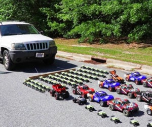 Pulling a Real Car with Toy Cars