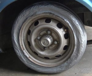 Duct Tape Spare Tire
