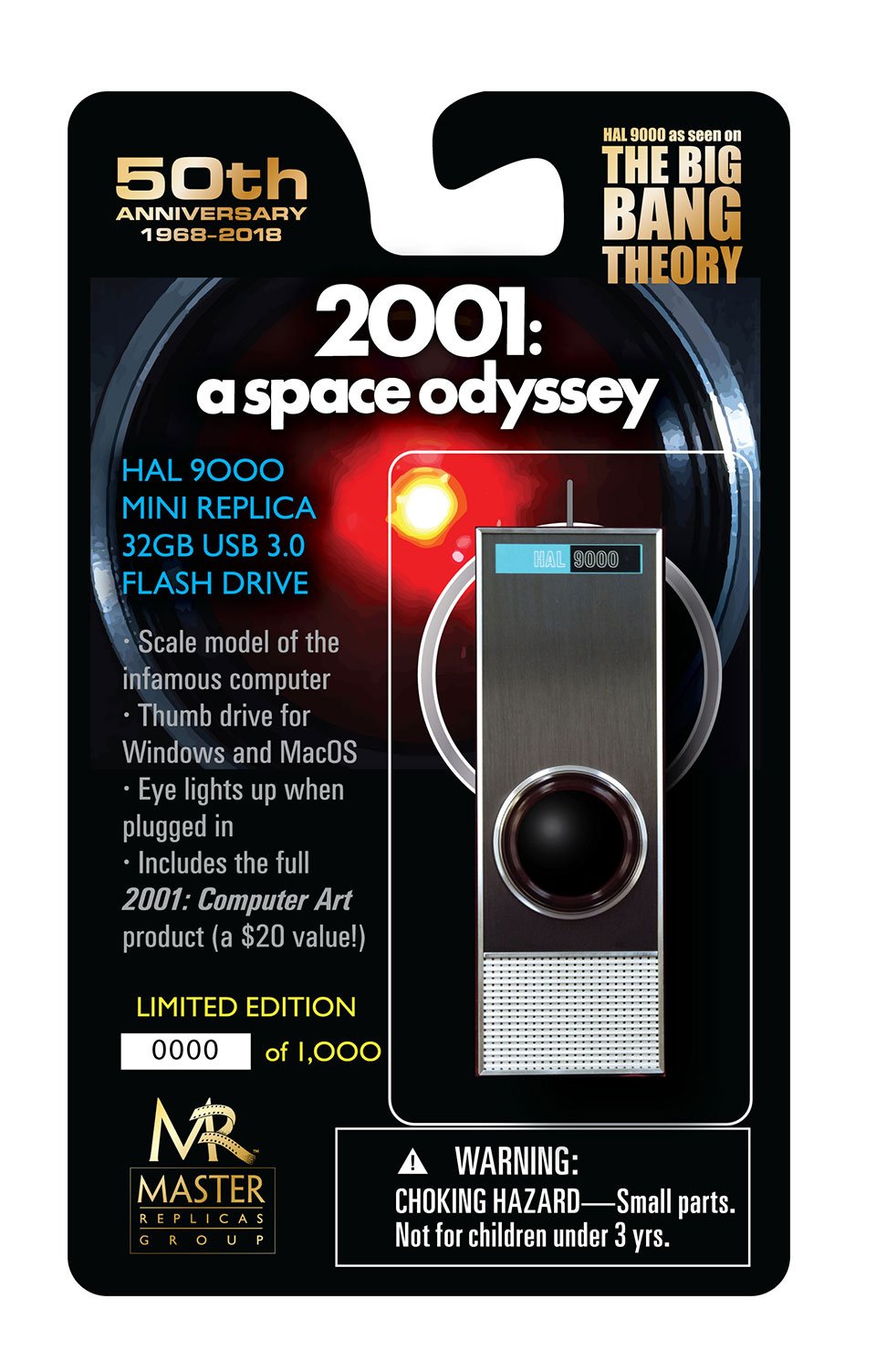 This HAL 9000 Replica USB Flash Drive Will Let You Store Files On It