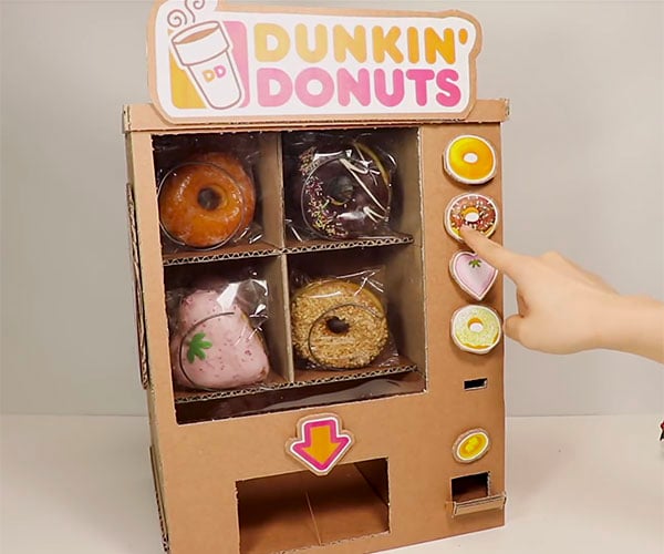 How To Build DIY Cardboard Candy Dispenser Vending Machine