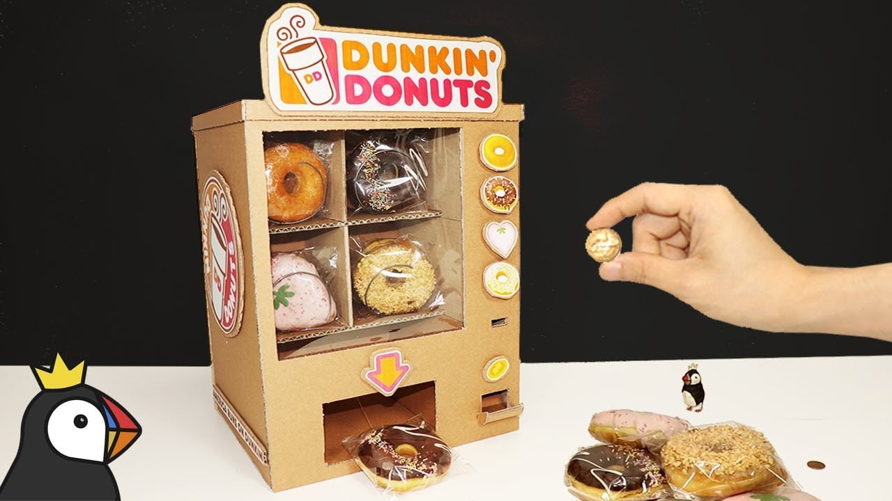 Here's How You Can Make a Cardboard Donut Vending Machine