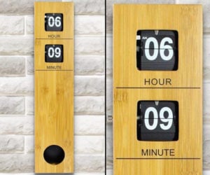 Bamboo Flip Clock