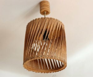 DIY Twisted Plywood Lamp