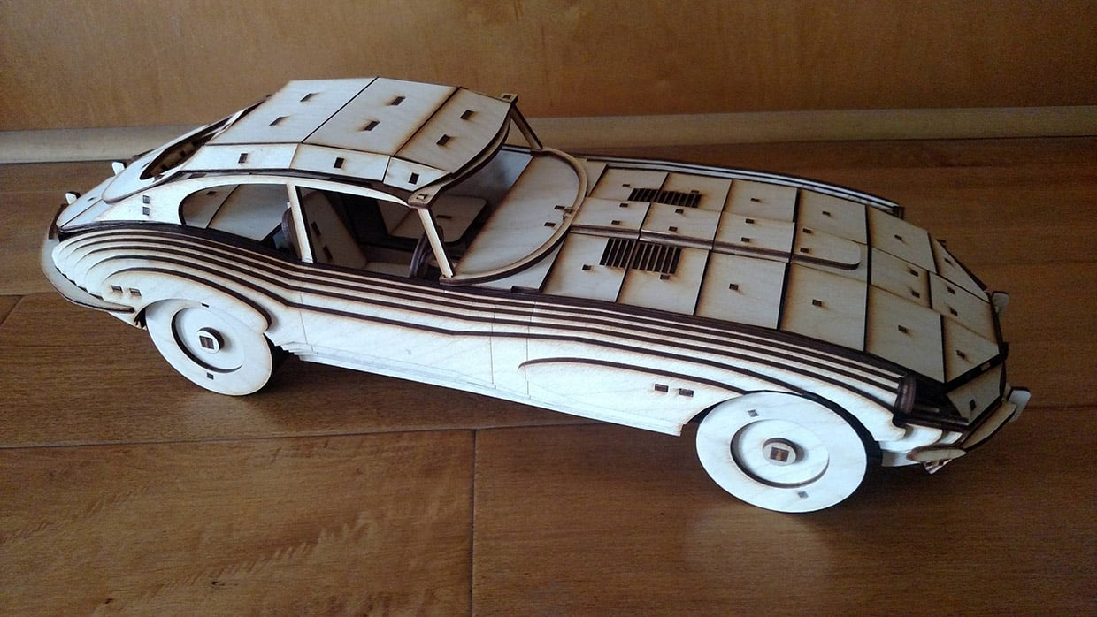 Wooden Classic Car Models