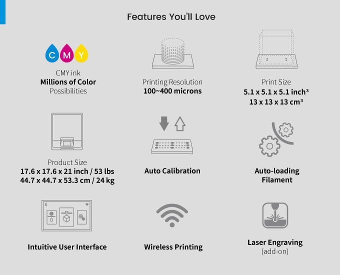 Da Vinci Color Mini 3D Printer