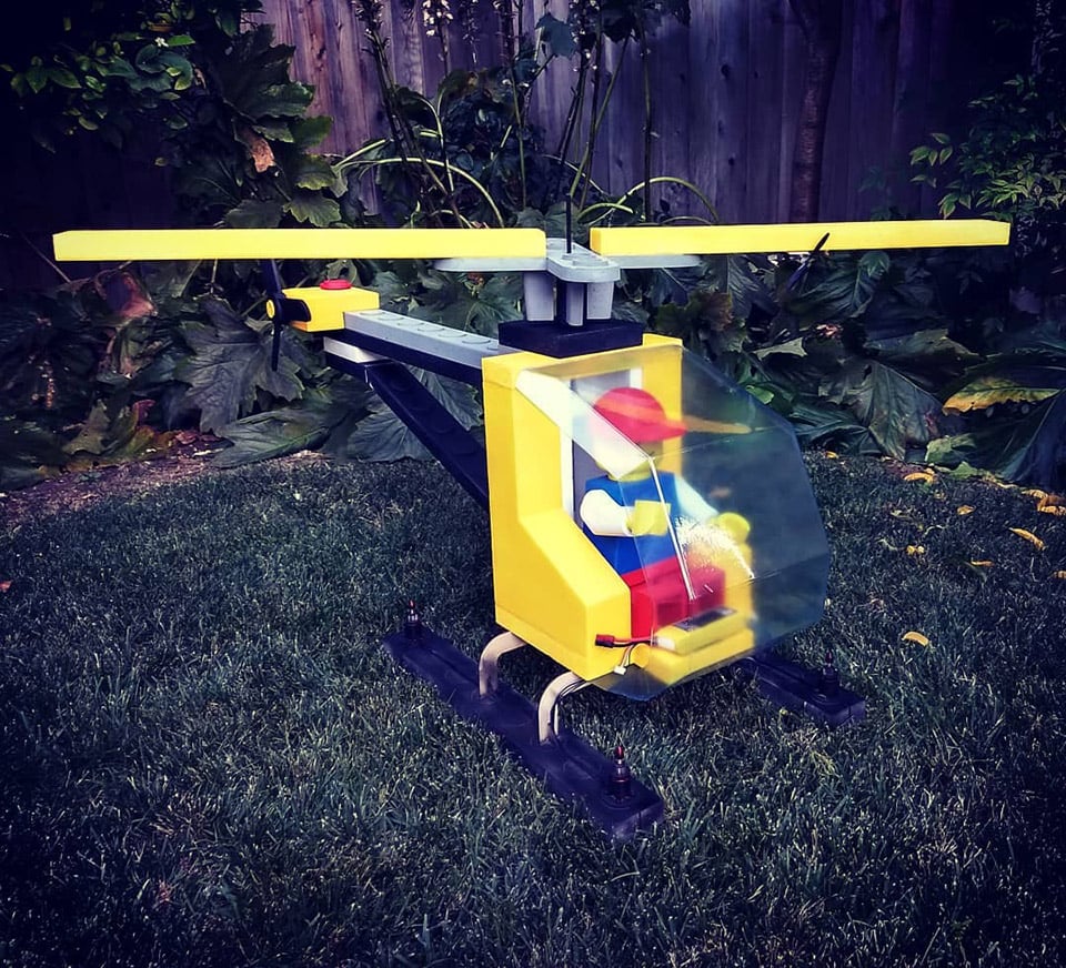 Giant LEGO Helicopter