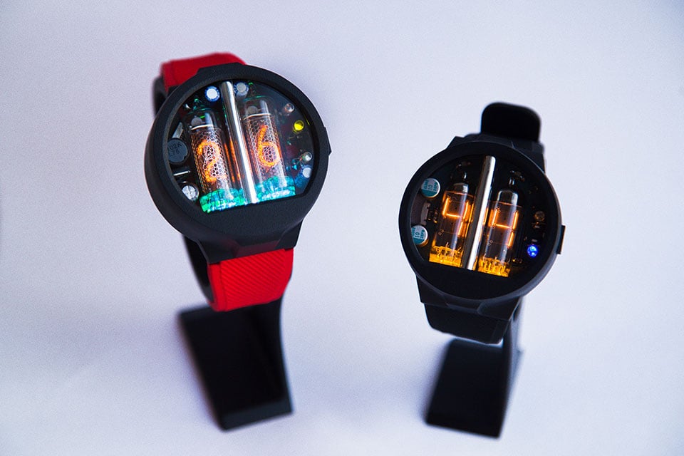 The Nixoid & Glower Watches Combine Nixie Tubes and Casual Designs