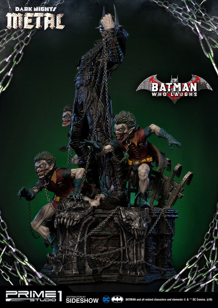 bat who laughs statue