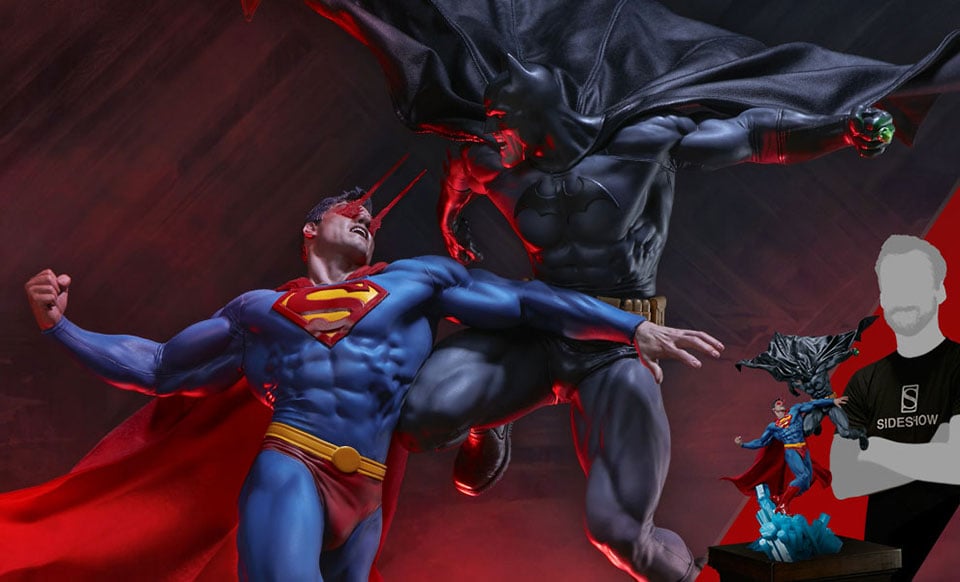 Sideshow Collectibles' Intense Diorama Shows Batman Fighting Superman