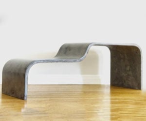 DIY Curved Concrete Bench