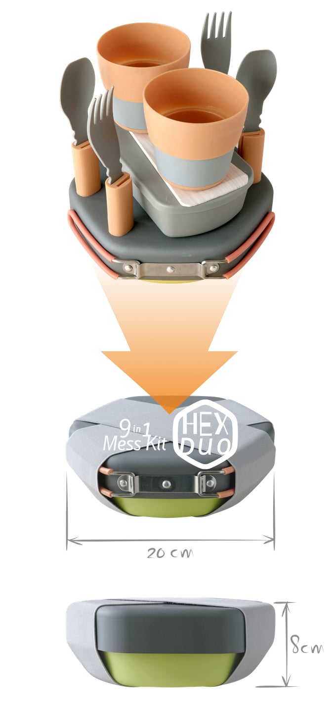 Hex Solo 6-in-1 Mess Kit