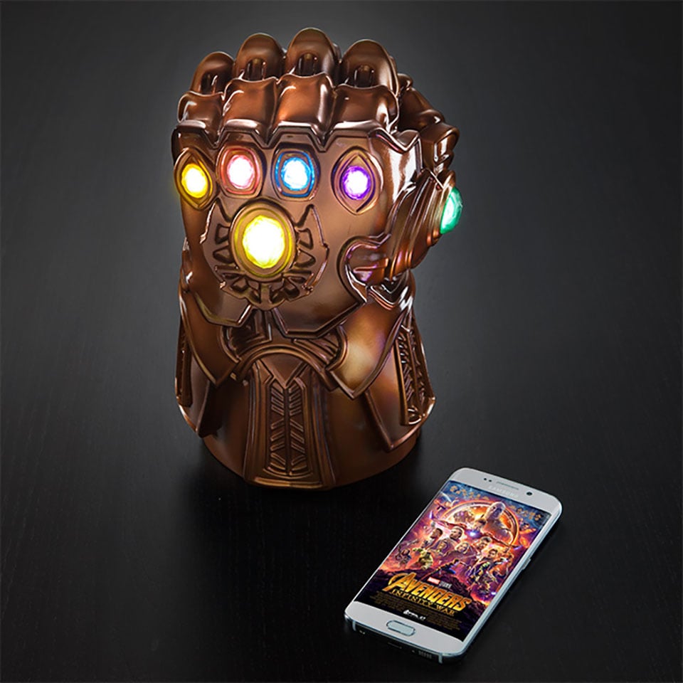 banishing darkness is a snap with the thanos infinity gauntlet mood lamp infinity gauntlet mood lamp