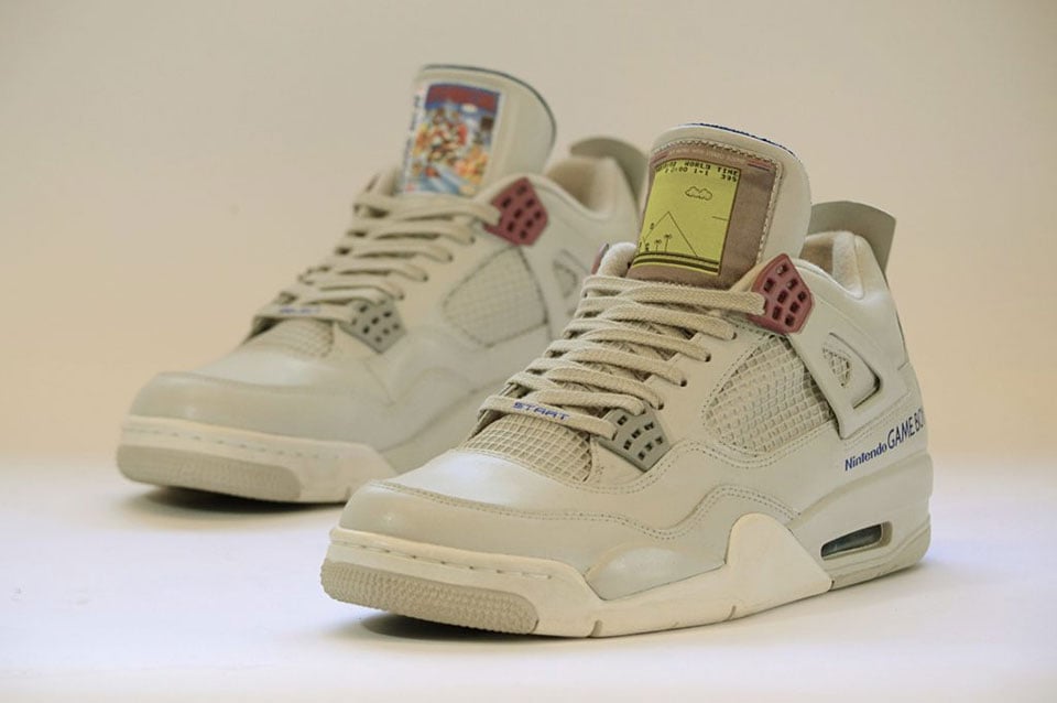 Check Out These Air Jordan IV s That Have a Super Mario Land Game Boy Theme