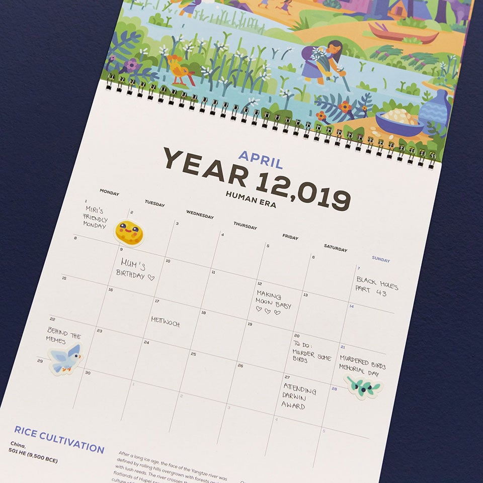 Celebrate the Continuation of the Human Era with the 12,019 Calendar