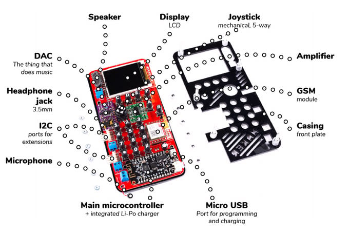 MAKERphone DIY Mobile Phone