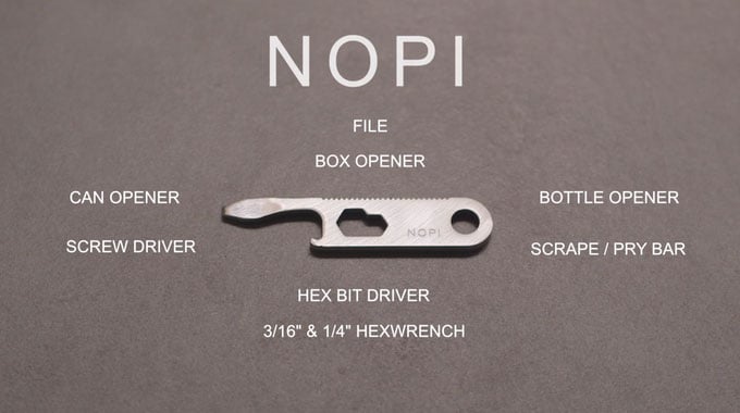 Nopi 9-in-1 Micro Key Multitool