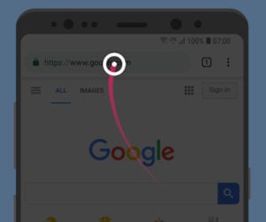 Reachability Cursor for Android