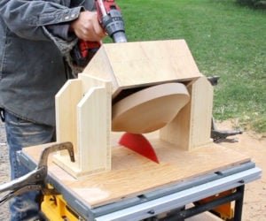 Turning a Bowl on a Table Saw