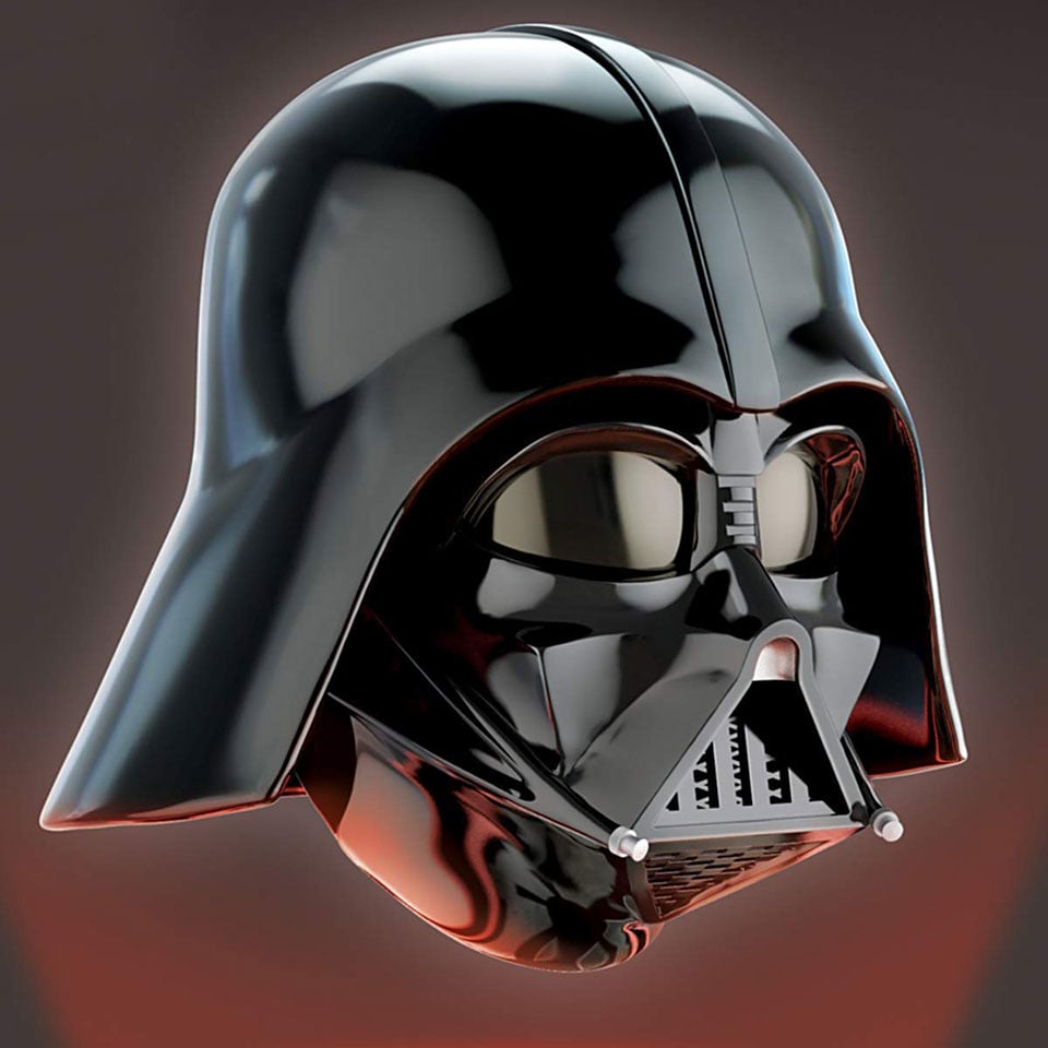Levitating Darth Vader Helmet