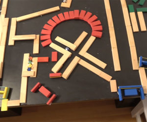 Rubber Band and Marbles Maze