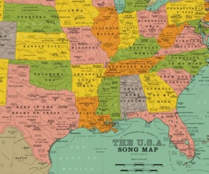 U.S.A. Song Map