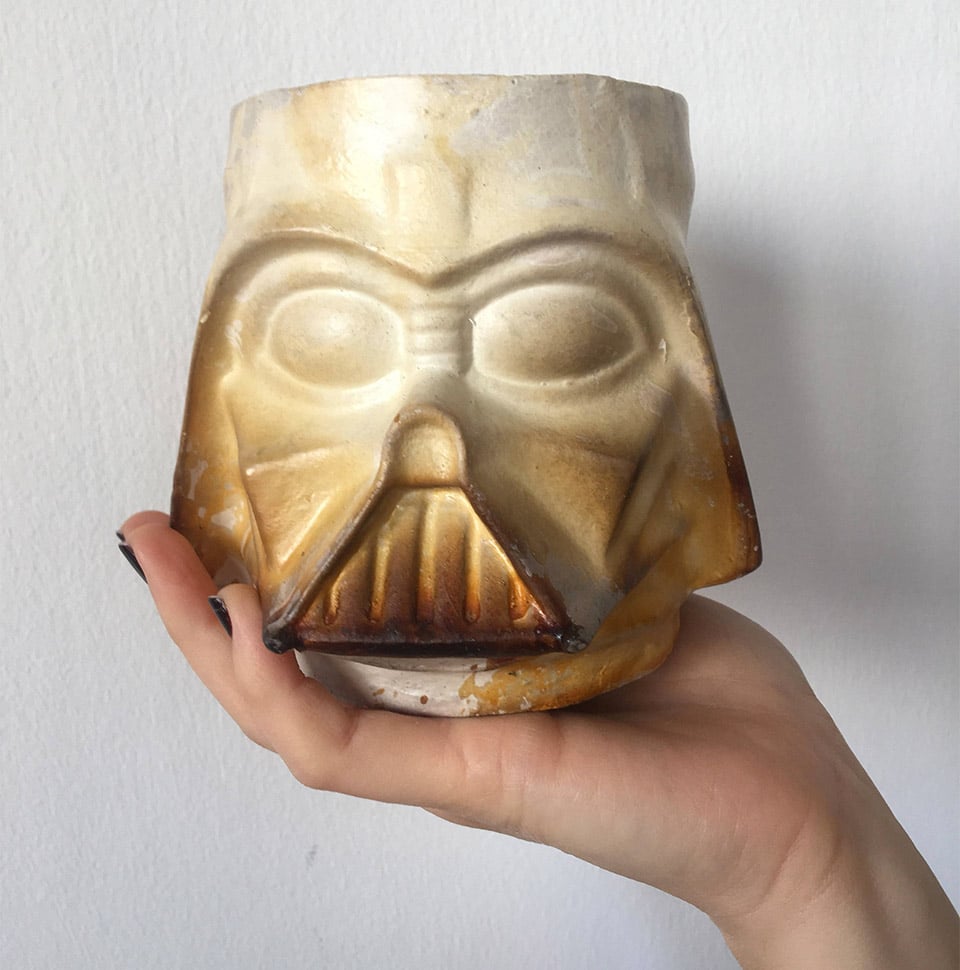 Darth Vader Raku Mugs