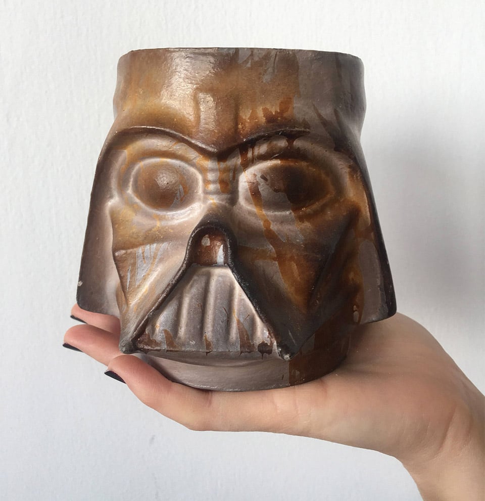 Darth Vader Raku Mugs