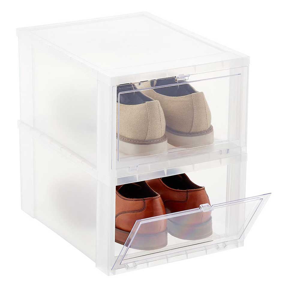 Drop-Front Shoe Box