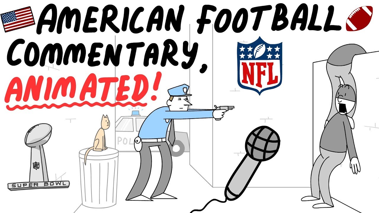 Nfl Football Commentary Animated