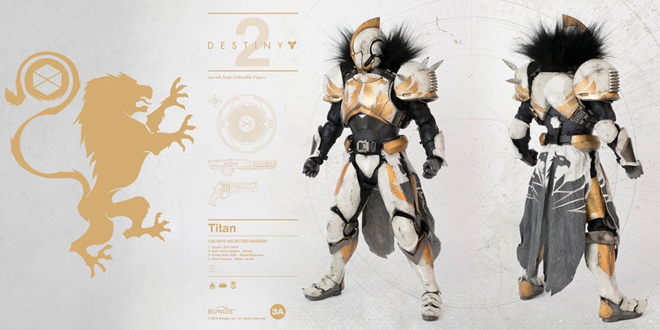 3A Destiny 2 Titan Action Figures