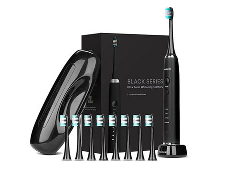 AquaSonic Black Toothbrush Kit