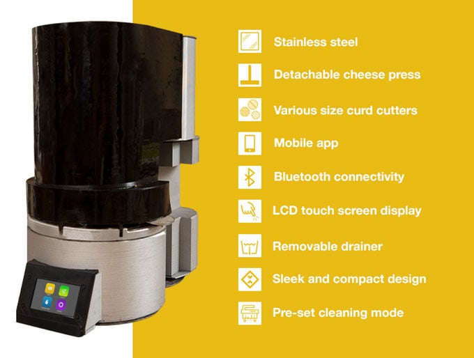 Fromaggio™: World's first smart, automatic home cheesemaker by Fromaggio —  Kickstarter