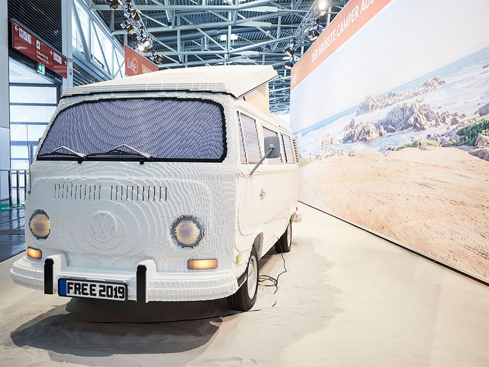 Life-size LEGO VW Camper Van