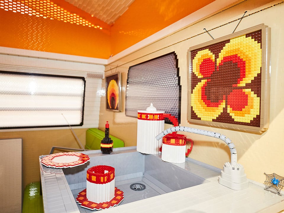 Life-size LEGO VW Camper Van