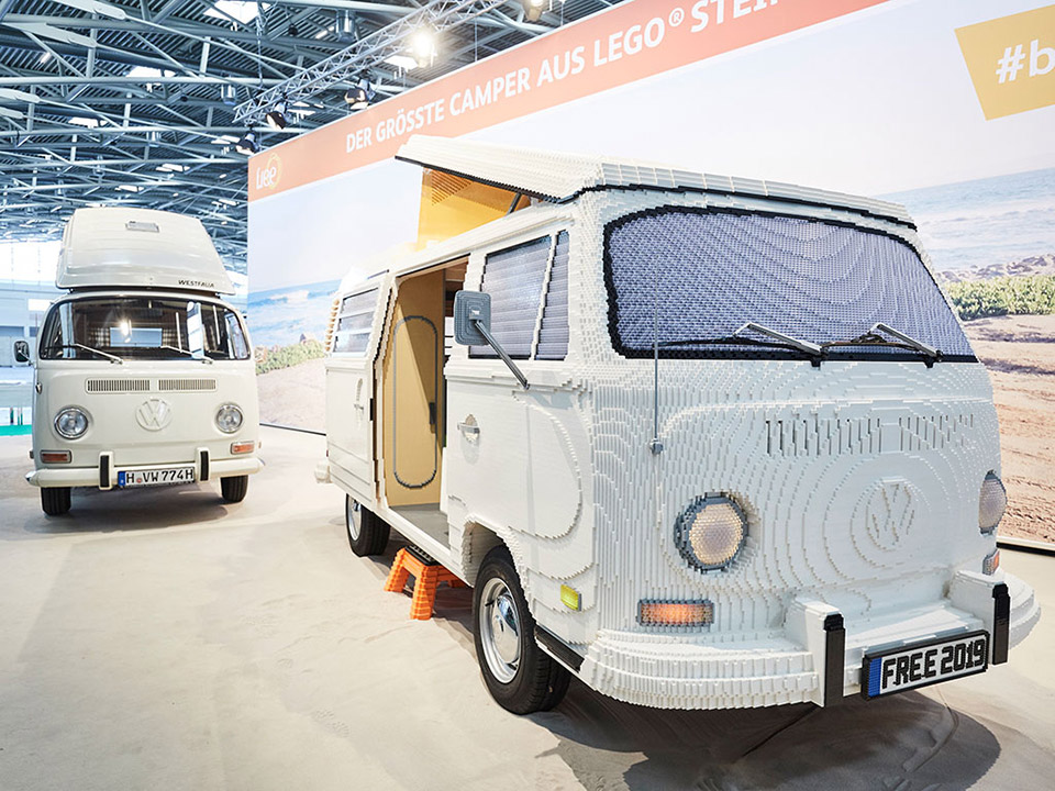 Life-size LEGO VW Camper Van