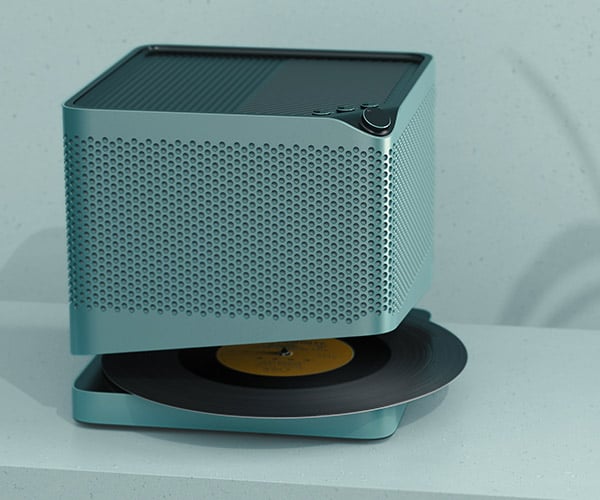 Point Line Vinyl Record Speaker