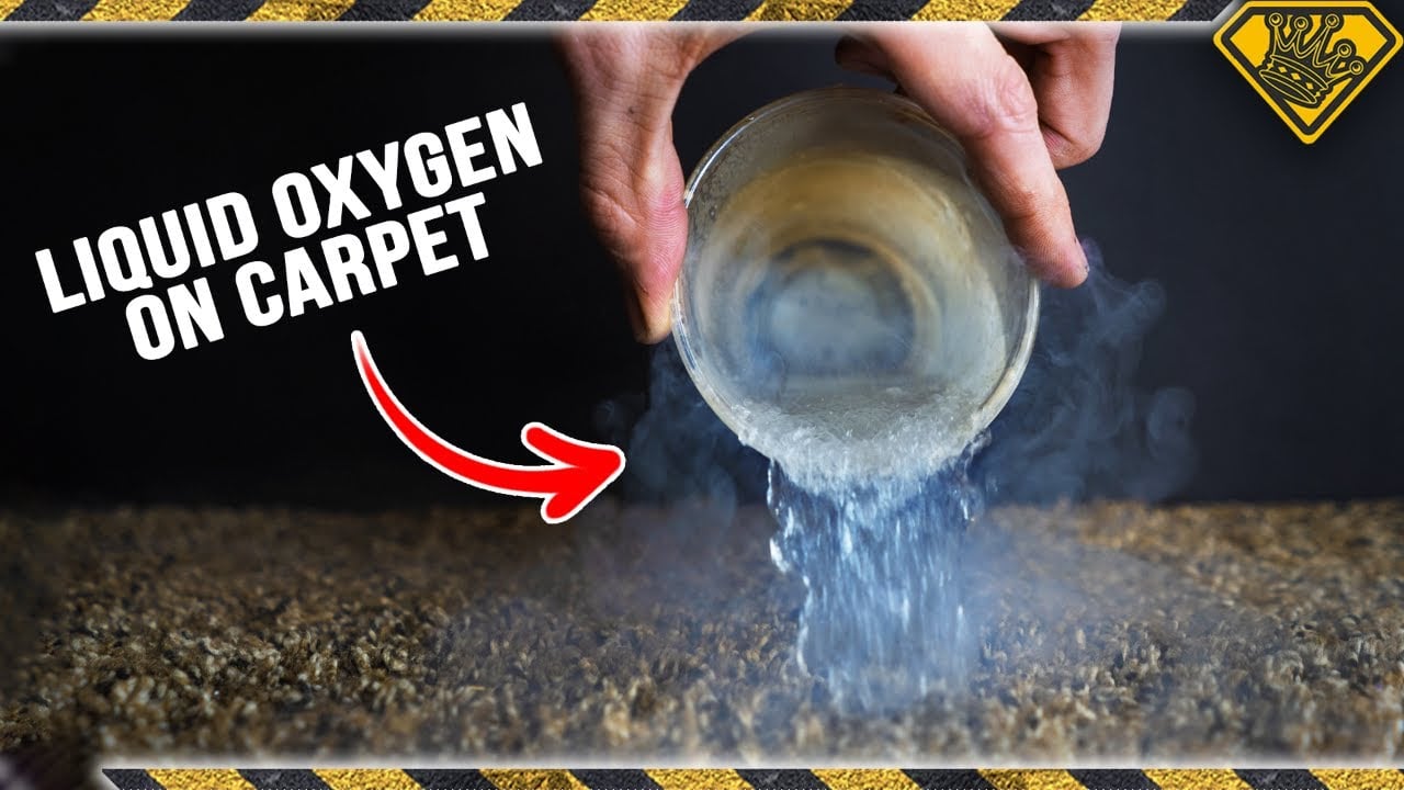 What Happens When You Drop Lit Steel Wool into Liquid Oxygen