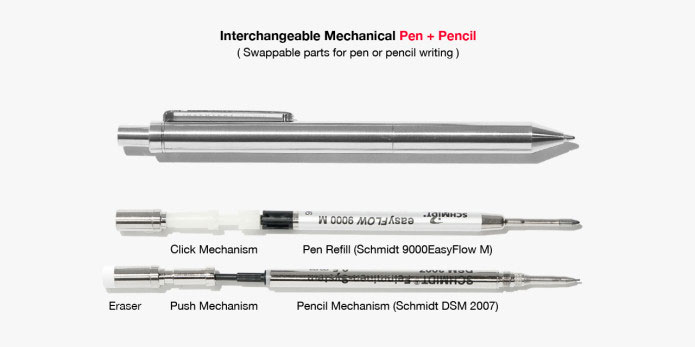 Interchangeable Pen & Pencil