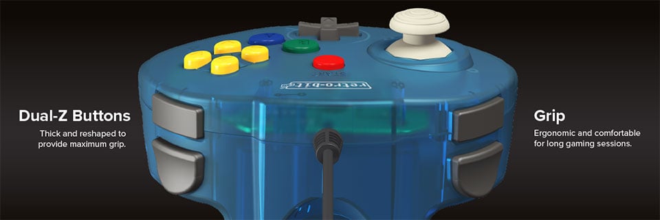 Tribute64 Controller - N64® Port - Ocean Blue