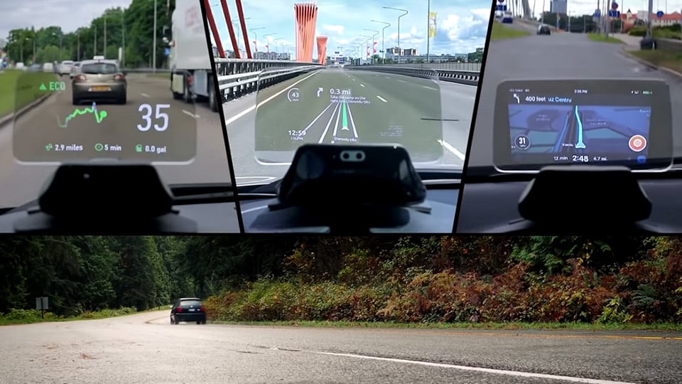 Hudway Cast Heads Up Display