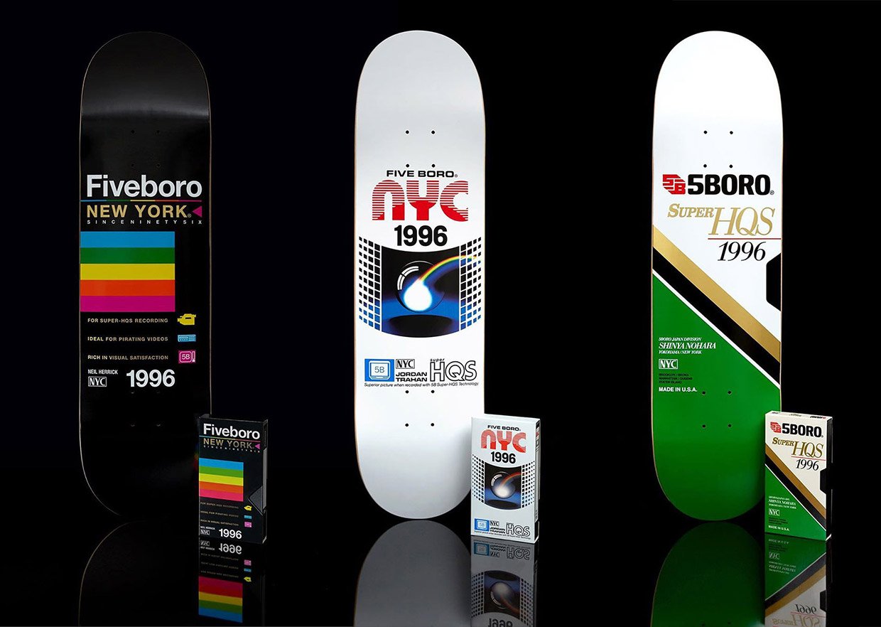 2019 5BORO VHS Skateboard Decks